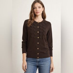 Tory Burch Merino Wool Cardigan Sweater Size M